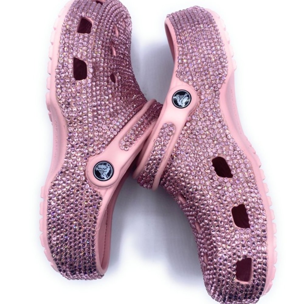BLING Pink RHINESTONE Clogs Adults - Picture 5 of 6